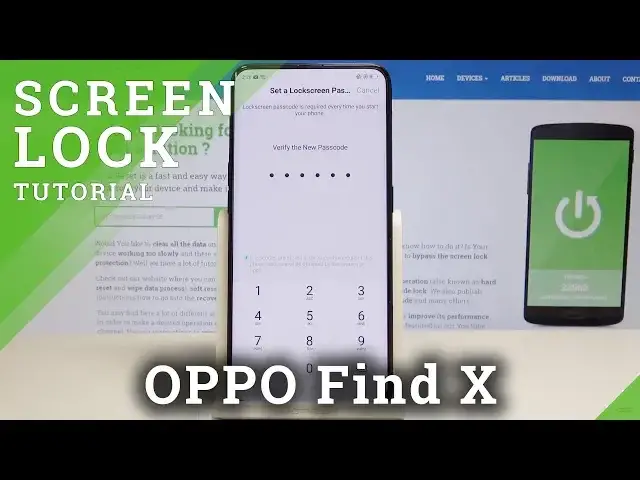 'Video thumbnail for How to Add Screen Lock on OPPO Find X - Secure Device by Passcode'