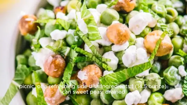 Video thumbnail for Pea salad recipe