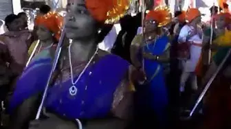 Video thumbnail for Women dance in a festival in India.