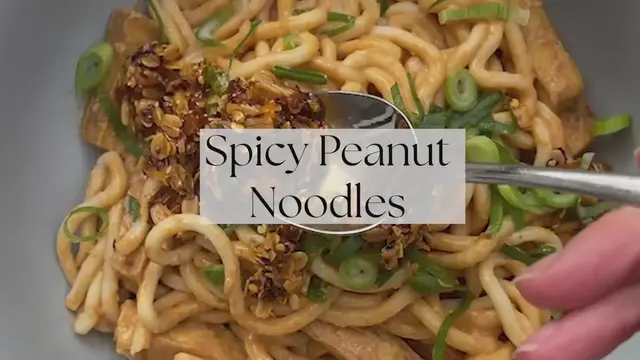 Video thumbnail for Spicy Peanut Noodles