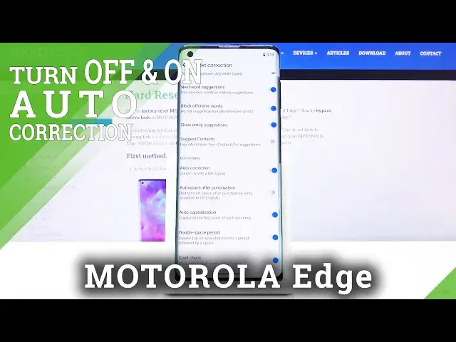 'Video thumbnail for How to Turn On / Off Auto-Correction in Motorola Edge – Text Settings'