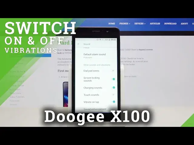 'Video thumbnail for How to Enable / Disable Vibrations in Doogee X100 - Vibrations Settings'