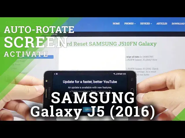 'Video thumbnail for How to Auto Rotate Screen in SAMSUNG Galaxy J5 2016 – Turn Screen Automatically'
