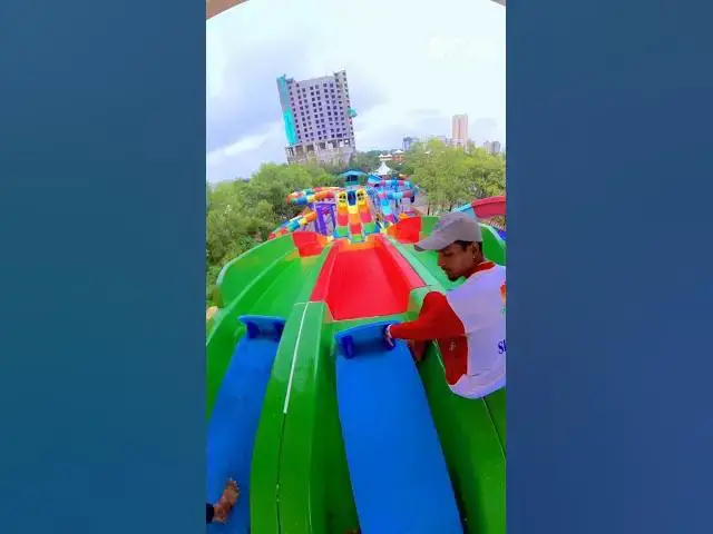 Video thumbnail for POV - Multi Lane Water Slide | BK Water Park Mumbai #short #waterslide #waterpark