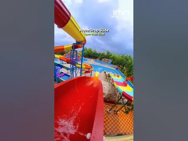 Video thumbnail for Aqua Drop | Body Slide at BK Water Park #waterslide #shorts #travel