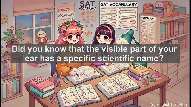 Video thumbnail for 5000 Must Know SAT Vocabulary - Auricle: The Scientific Name for Your Outer Ear