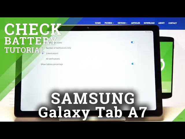 'Video thumbnail for How to Check Battery Percentage in SAMSUNG Galaxy TAB A7 2020 – Track Battery Level'
