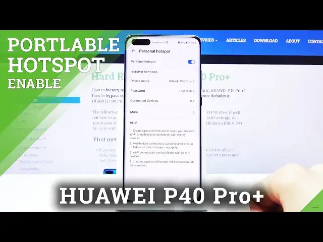 'Video thumbnail for How to Activate Portable Hotspot in HUAWEI P40 Pro+ - Share Wi-Fi'