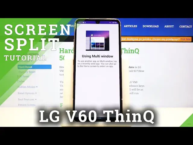 'Video thumbnail for How to Use Split Screen in LG V60 ThinQ – Create Double Screen'