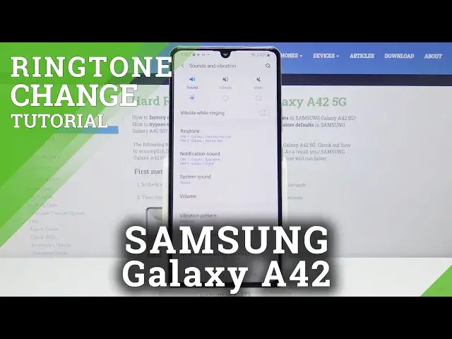 'Video thumbnail for How to Adjust Ringtone in Samsung Galaxy A42 - Change Ringtone / Sounds Settings'