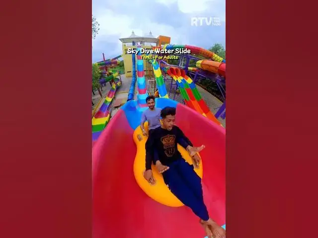 Video thumbnail for Crazy POV - Sky Dive Water Slide | Thrill for Adults #waterslide #short #travel