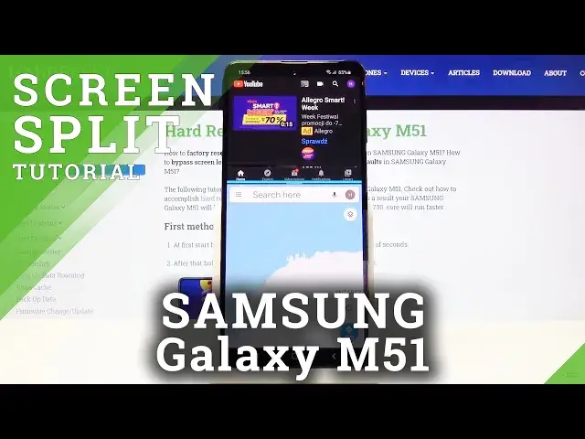 'Video thumbnail for How to Split Screen in SAMSUNG Galaxy M51 – Use Multitasking'