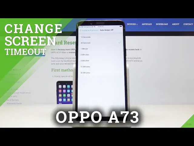'Video thumbnail for How to Change Screen Timeout in OPPO A73 – Display Setup'