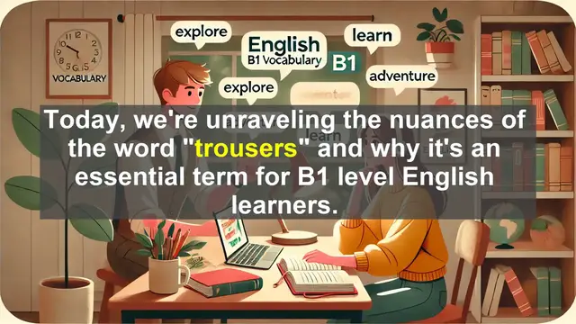 Video thumbnail for 2500 Must Know CEFR B1 Vocabulary - Understanding 'Trousers': A B1 English Vocabulary Lesson