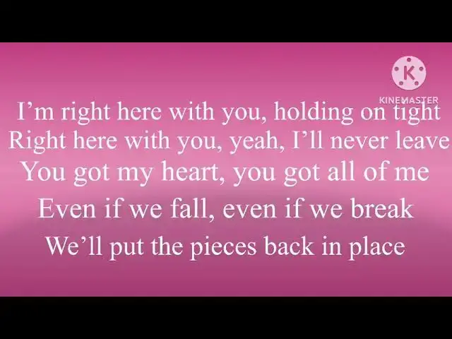 'Video thumbnail for Right Here With You - Lyric Song'