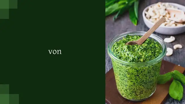 Video thumbnail for Veganes Bärlauchpesto mit Cashewkernen