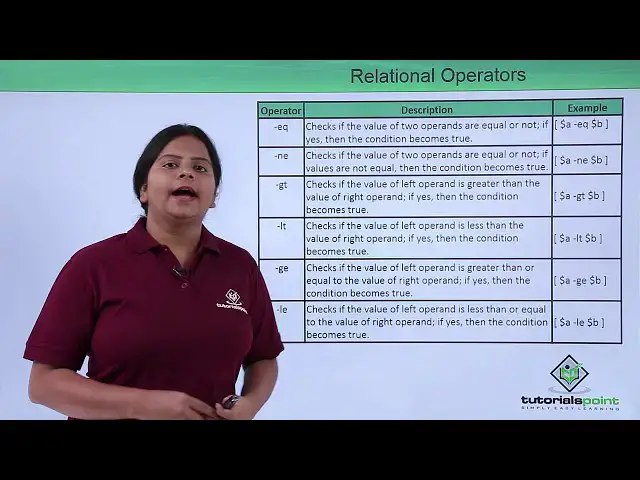 Video thumbnail for Linux - Relational operators