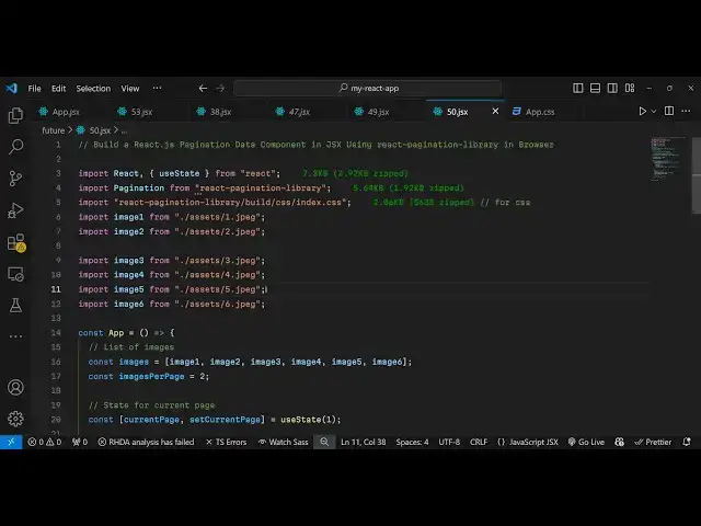 Video thumbnail for Build a React.js Pagination Data Component in JSX Using react-pagination library in Browser