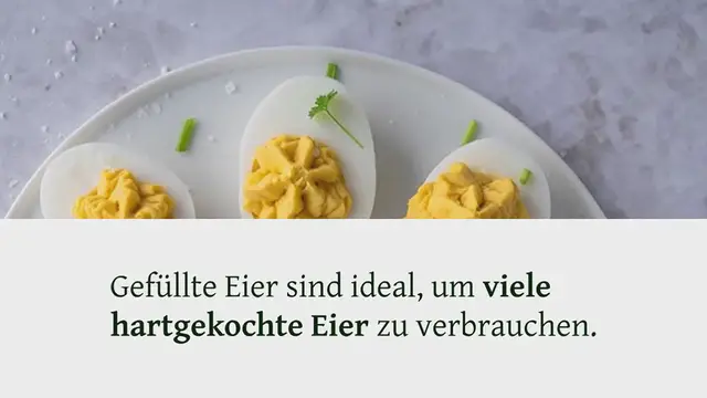 Video thumbnail for GEFÜLLTE EIER – VIELE EIER VERBRAUCHEN