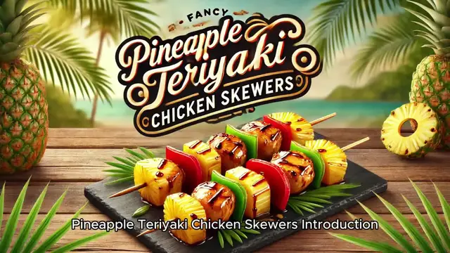 Video thumbnail for Pineapple Teriyaki Chicken Skewers