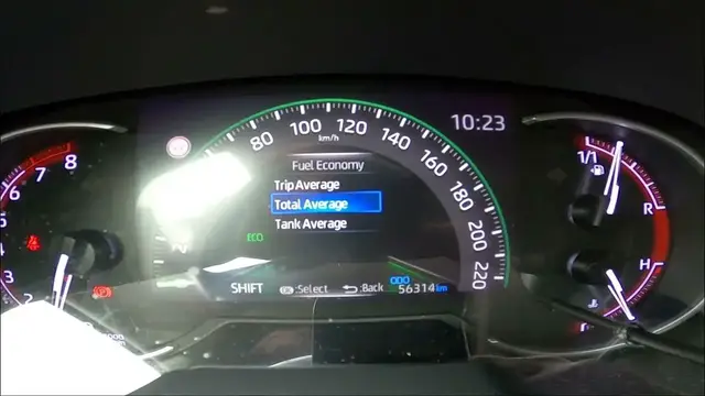 Video thumbnail for How to Change Fuel Economy Display Mode in Toyota RAV 4 V ( 2018 - now )