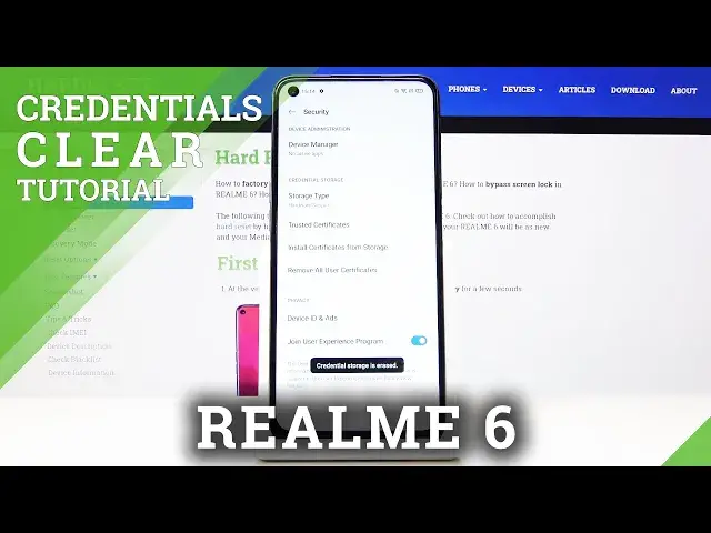 'Video thumbnail for How to Clear Credentials in REALME 6– Delete All Certificates'