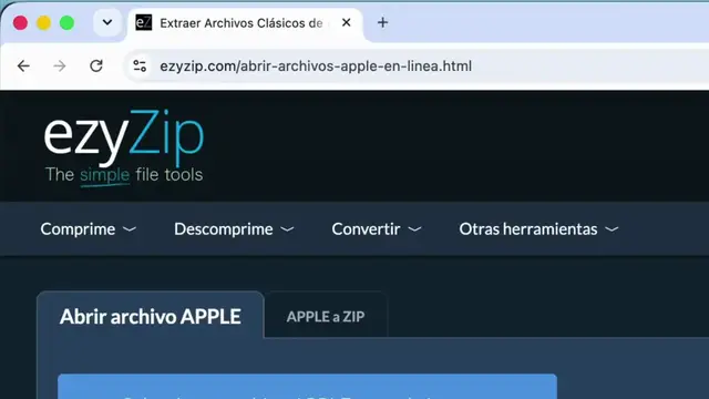 Video thumbnail for Cómo extraer archivos clásicos de Apple en línea gratis | Sin necesidad de instalar programas