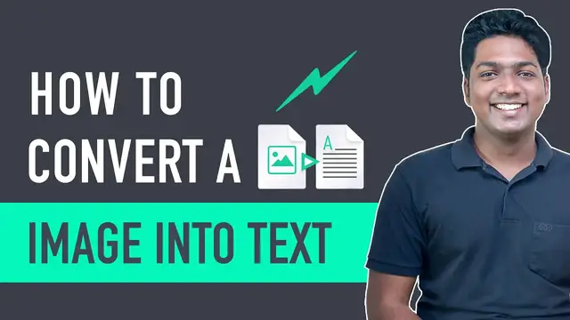 Video thumbnail for How to Convert Image to Editable text