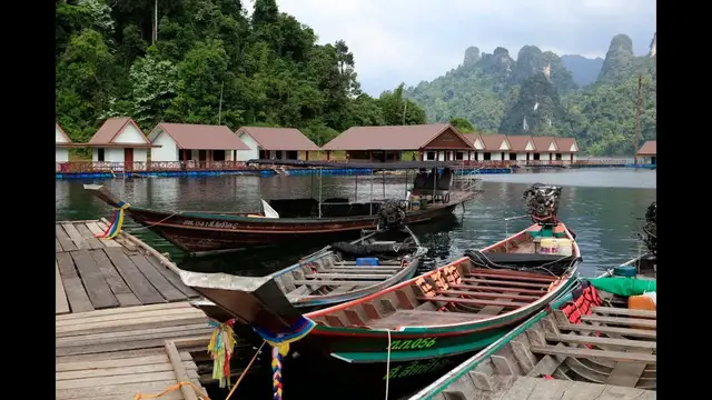 Video thumbnail for Pleanprai Rafthouse auf dem Chiew Lan See | Thailand