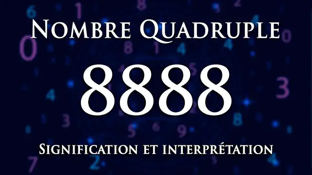Video thumbnail for 🌀 INTERPRÉTATION DU NOMBRE 8888 : numérologie et message angélique