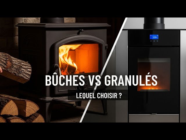 Video thumbnail for Chauffage au bois : 7 Critères pour Choisir entre Bûches et Granulés