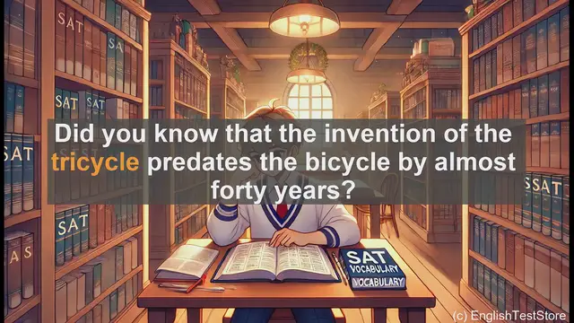 Video thumbnail for 5000 Must Know SAT Vocabulary - SAT Vocabulary: Understanding the Word 'Tricycle'