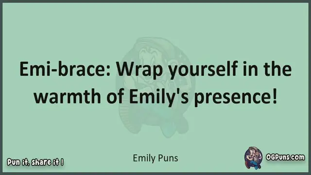 Video thumbnail for Emily - Jokes, Puns, Wordplays, and Laughter