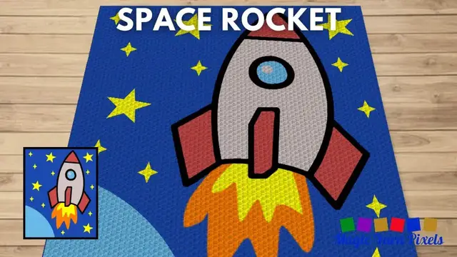 Video thumbnail for FREE GRAPH Space Rocket C2C & Tapestry Crochet Pattern | Magic Yarn Pixels