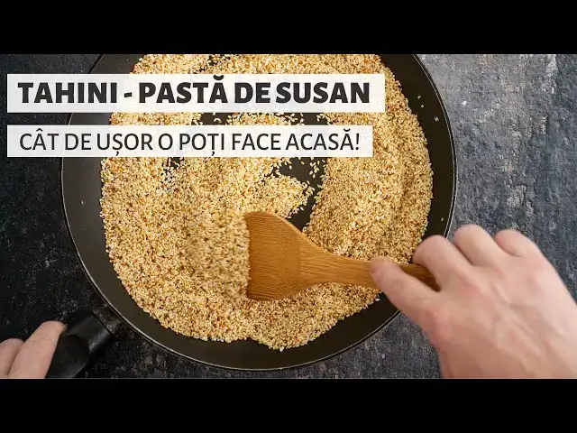 Video thumbnail for Pastă de susan - tahini. Uite cât de ușor se face acasă din doar 2 ingrediente! | Bucate Aromate