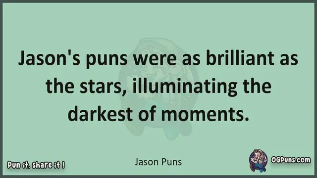 Video thumbnail for Jason - Jokes, Puns, Wordplays, and Laughter