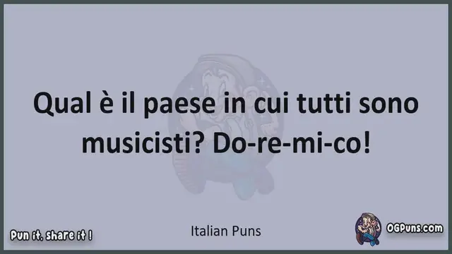 Video thumbnail for Italian - Jokes, Puns, Wordplays, and Laughter