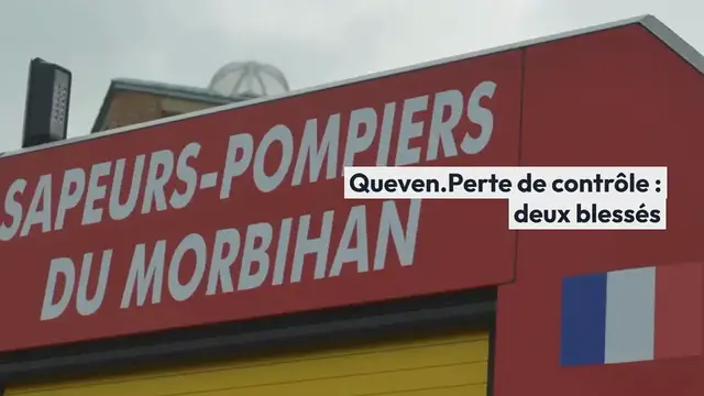 Video thumbnail for Queven. Perte de contrôle : deux blessés