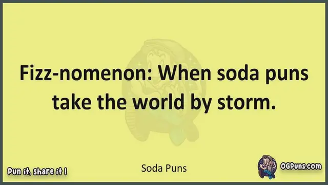 Video thumbnail for Soda - Jokes, Puns, Wordplays, and Laughter