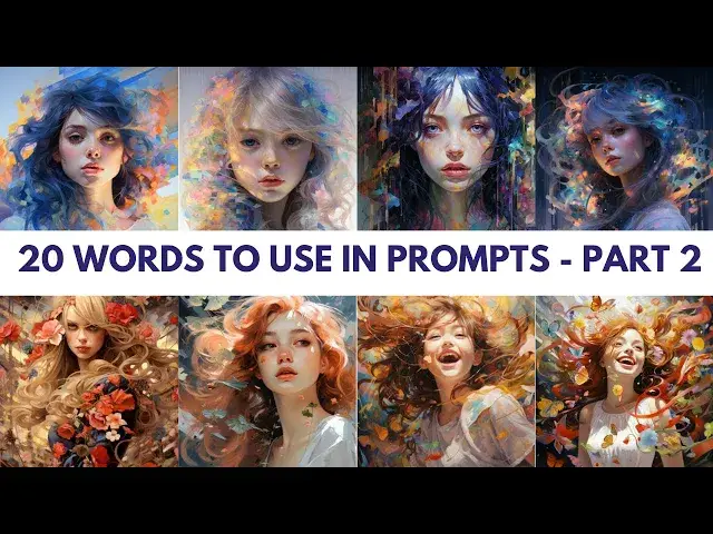 'Video thumbnail for Midjourney 5.2 - 20 words to use in your prompts with examples | Part 2'