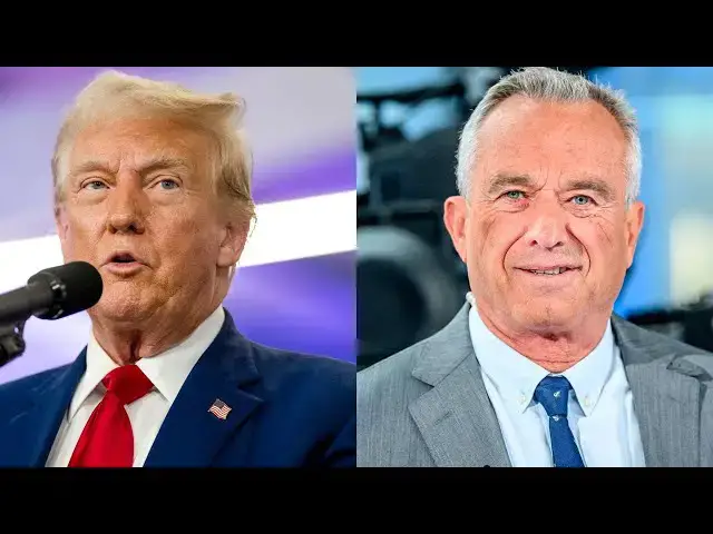Video thumbnail for BREAKING: It's Official - Trump Makes RFK Jr Announcement