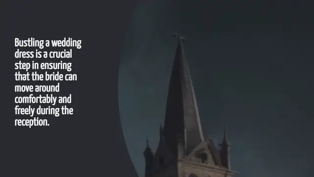 Video thumbnail for How To Bustle A Wedding Dress