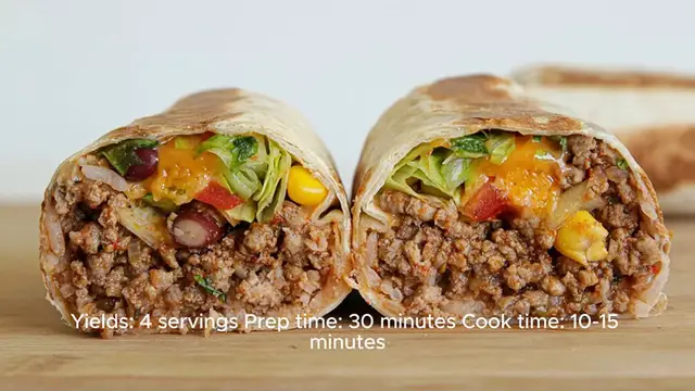 Video thumbnail for burritos recipe