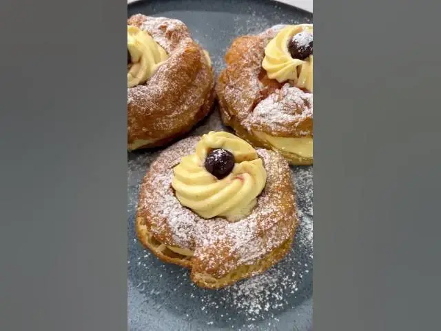 Video thumbnail for ZEPPOLE DI SAN GIUSEPPE 🍩🧁#zeppole #cuisineitalienne #recetteitalienne