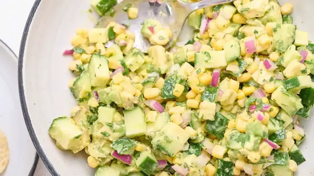 Video thumbnail for Cucumber Avocado Salsa Recipe