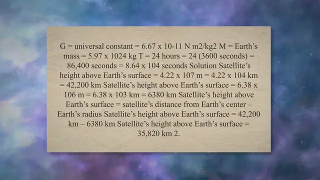 Video thumbnail for Geosynchronous satellite – problems and solutions