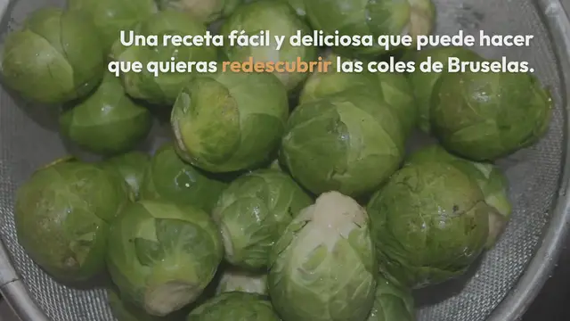 Video thumbnail for COLES DE BRUSELAS, CHAMPIÑONES CON SALSA DE GORGONZOLA Y CRUMBLE DE NUECES Y PARMESANO