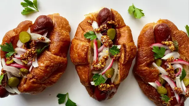 Video thumbnail for Tres Chic Hot Dog Croissant Recipe