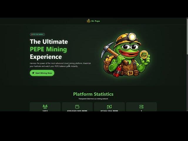 Video thumbnail for NEW FaucetPay PEPE Cloud Miner Projects: Mine FREE PEPECOINs in 2026 | LIVE Payment Proof