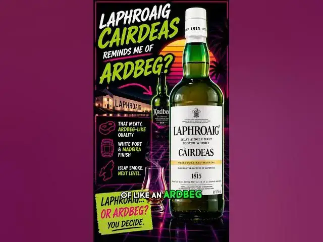 Video thumbnail for Laphroaig or Ardbeg? This Càirdeas 2023 is MEATY 🥩🥃